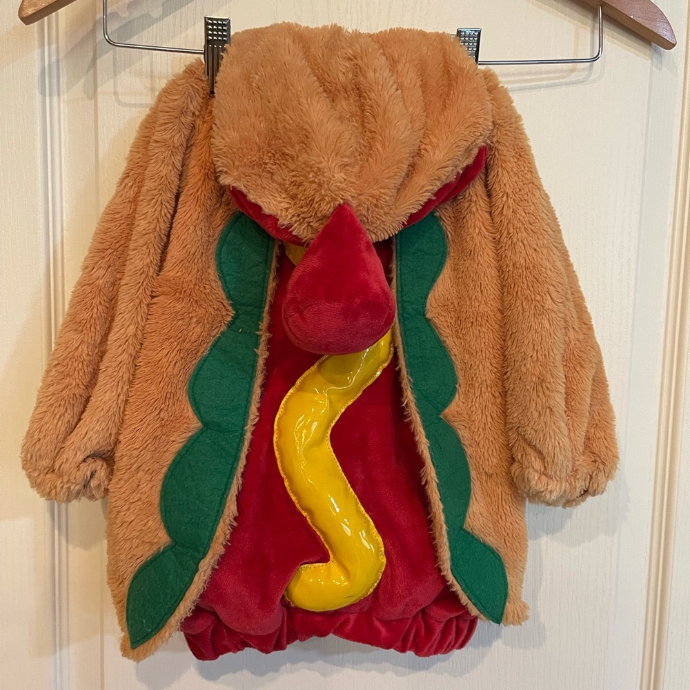Cozy Hot Dog Kids Costume with Hood